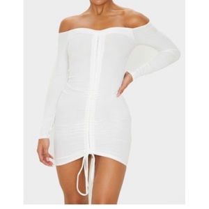 White bodycon dress
